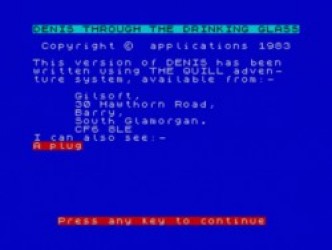 Denis Through The Drinking Glass (1983)(Applications Software Specialities) Rom